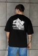 Чоловіча Футболка Стаф Чорна Однотонна Оверсайз Staff Original Oversize S (384322) - зображення 1