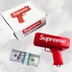 Пістолет для грошей Cash Cannon ( Supreme / Money Gun ) з батарейками та купюрами - изображение 4