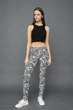 Леггинсы цветочный принт для девочек Calzedonia Серый (modp0534 grey (158-170 (12-16 лет)) - изображение 1