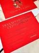 Подарочные сертификаты Beauty Card красные с 3D золотом Soft Touch (минимальный заказ 5 шт) - изображение 4