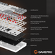 Клавіатура дротова GamePro Genesis Metallic MK110W Outemu Red Switch USB White (MK110W) - зображення 13