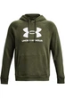 Чоловічий спортивний світшот Under Armour Fleece Logo з капюшоном кенгуру XS 1379758 390 (XS) - изображение 5
