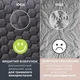 Покривало на ліжко Silhouette 240x260 IDEIA двостороннє міцне стьобання тканини антиалергенне волокно - зображення 8