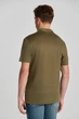 Чоловіча сорочка-поло Gant Linen Ss поло з льону хакі L 2013016 301 (L) - изображение 4