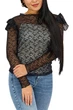 Жіноча мереживна блузка Mango Camiseta чорна M 57015946 99 (M) - изображение 1