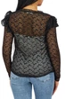 Жіноча мереживна блузка Mango Camiseta чорна M 57015946 99 (M) - изображение 3