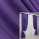 Комплект готовых штор VR-Textil Лен Мешковина №1066ш Фиолетовый 150х280 см 2 шт (30-877) - изображение 1