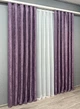 Комплект готовых штор VR-Textil Жаккард Sultan XO №1145ш Фиолетовый 150х270 см 2 шт (30-960) - изображение 4