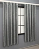 Комплект коротких штор VR-Textil Жаккард Мрамор Al1 № 1015ш Графитовый 130х170 см 2 шт (35-0208) - изображение 3