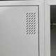 Шкаф для одежды металлический Emby ШОМ-300/2 разборный на 2 секции с полками вентиляцией и замком для раздевалок Светло-серый - изображение 3