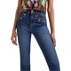 Жіночі джинси кльош Jerry від Desigual з вишивкою XS 22SWDD30/5053 (34) - зображення 6