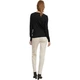 Жіночий джемпер Vero Moda Linnea з вирізом-гребінцем чорний тонкий S 10248735 BLACK (S) - изображение 3