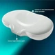 Подушка ортопедична CloudTherapy 65х40х10 см IDEIA анатомічна з ефектом памʼяті для сну на боці, спині та животі, з наволочкою на блискавці сіра - зображення 3
