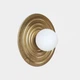 Світильник настінний з ясеня Орбіт 28 см Gaff Design Бра лофт на стіну Gold - зображення 2
