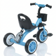 Дитячий триколісний велосипед TURBO TRIKE MT 3197-2, синій, з кошиком для іграшок та пляшечкою для води - зображення 4