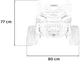 Samochód elektryczny dla dzieci Farmer Truck UTV Racing 2-osobowy Czerwony (5903864944075) - obraz 9