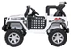 Samochód elektryczny dla dzieci Jeep Beast 1-osobowy Biały (5903864960051) - obraz 3