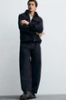 Куртка з вовною Zara темно-синій 9621/140/401 XL - изображение 4
