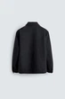 Куртка з вовною Zara темно-синій 9621/140/401 XL - изображение 8