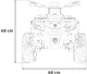 Samochód elektryczny dla dzieci Quad Can-Am Outlander ATV 1-osobowy Czarny (5903864982695) - obraz 7