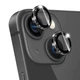 Защитное стекло Epik Metal Classic на камеру (в упак.) для Apple iPhone 14 (6.1") / 14 Plus (6.7") Черный / Midnight - изображение 4