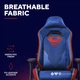 Игровое кресло Trust GXT721SM Ruya Pro Superman Edition Foldable Armrests Blue (25742_TRUST) - изображение 9