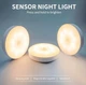 Акумуляторний Led світильник-нічник Body induction lamp з датчиком руху та освітленості, білий теплий з перемикачем - зображення 4