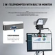 Профессиональный телесуфлер NEEWER X11 11" 2-в-1 с монитором TM8 для смартфонов, планшетов и камер - изображение 3
