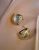 Женские сережки "Морские ракушки" 1.8см jewelry Золотистые - изображение 5