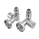 Комплект кранів для сушки для рушників кутовий Koer KR.SET.551 - M1/2''xM1/2'' під ТЕН хромований (KR5841) - зображення 3