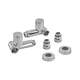 Комплект кранів для сушки для рушників кутовий Koer KR.SET.551 - M1/2''xM1/2'' під ТЕН хромований (KR5841) - зображення 4
