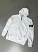 Мужская Зип худи белая Stone Island размер L - изображение 1