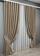 Комплект штор VR-Textil TWEED_V 100х270 2шт и Тюль 400х270 1912ш-1153т Капучино с белым 71-143/2 - изображение 2