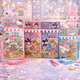 Игровой набор 4 румбокса Hello Kitty, Kuromi, My Melody, Cinnamoroll Mini World Scenic Book 3D с наклейками, пинцетом и прижимом T - изображение 1