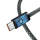 Кабель Type-C на Type-C Baseus Dynamic Series Fast Charging Data Cable (2m, 100W, 5A, 480 Mbps) Slate Gray - зображення 3