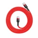 Кабель Baseus Cafule Type-C to Type-C 3A PD 2.0 60W Flash Charging 1.0 м Red (CATKLF-G09) - зображення 2