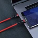 Кабель Baseus Cafule Type-C to Type-C 3A PD 2.0 60W Flash Charging 1.0 м Red (CATKLF-G09) - зображення 5