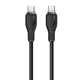 Кабель Type-C на Type-C Baseus Pudding Series Fast Chargingf Data Cable (1,2m, 100W, 5A, 480 Mbps). Black - зображення 4
