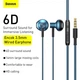 Наушники c микрофоном BASEUS Encok Wired Earphone (3.5mm, 1,2 метра). Blue - изображение 5