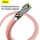 USB кабель для iPhone Type-C на Lightning BASEUS Dynamic Series Fast Charging Data Cable (1m, 20W). Orange - зображення 3