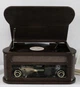 Вініловий програвач, стереосистема, музичний центр Fenton Memphis Dark Wood FM CD USB BT, грамофон для вінілових платівок - зображення 1