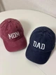 Комплект кепок бейсболка парная Папа Мама (Dad Mom) 56-60р Синий+красный (8090) - изображение 1