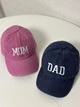 Комплект кепок бейсболка парна Тато Мама (Dad Mom) 56-60р Синій+рожевий (8090) - зображення 1