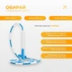 Бисерная скакалка тренировочная YogaLife FreeRope 2,7 м (бело-голубая) - изображение 3