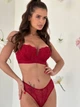 Комплект женского белья бордового цвета 27902 80C - изображение 2