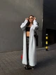 Жіночий в'язаний кардиган блакитного кольору 37190 One Size - зображення 5