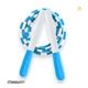 Бисерная скакалка EasyFit FreeRope 2,7 м (бело-голубая) - изображение 1