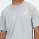 Чоловіча сіра футболка New Balance NB Small Logo 50 (L) (MT41509AG) - зображення 4