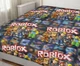 Простынь без резинки Бязь Roblox Pixel Adventure 110*160 см Разноцветный - изображение 1