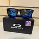 Окуляри сонцезахисні Oakley Holbrook Los Angeles Rams, чорні з лінзами Prizm Sapphire Blue - зображення 3
